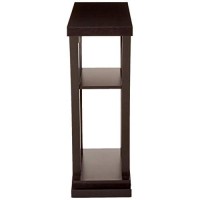 Crown Mark Draper Console Table, 11.5 In X 31.5 In X 33.8 In, Espresso