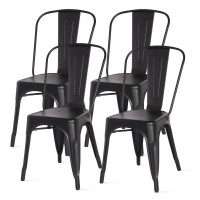 Metropolis Metal Side Chair Set of 4