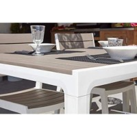 Keter - Harmony Outdoor Garden Table, Beige/Taupe