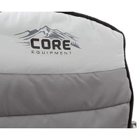 Core 40021 Equipment Folding Padded Hard Arm Chair With Carry Bag, Gray