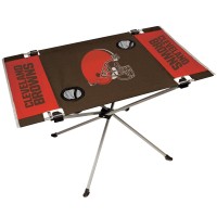 Nfl Portable Folding Endzone Table, 31.5 In X 20.7 In X 19 In, Cleveland Browns