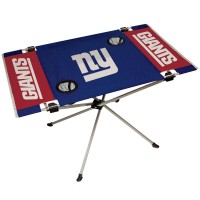 Nfl Portable Folding Endzone Table, 31.5 In X 20.7 In X 19 In, New York Giants