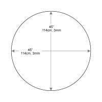 Dulles Glass 45 Round Glass Table Top Tempered 14 Thick Flat Polished Glass