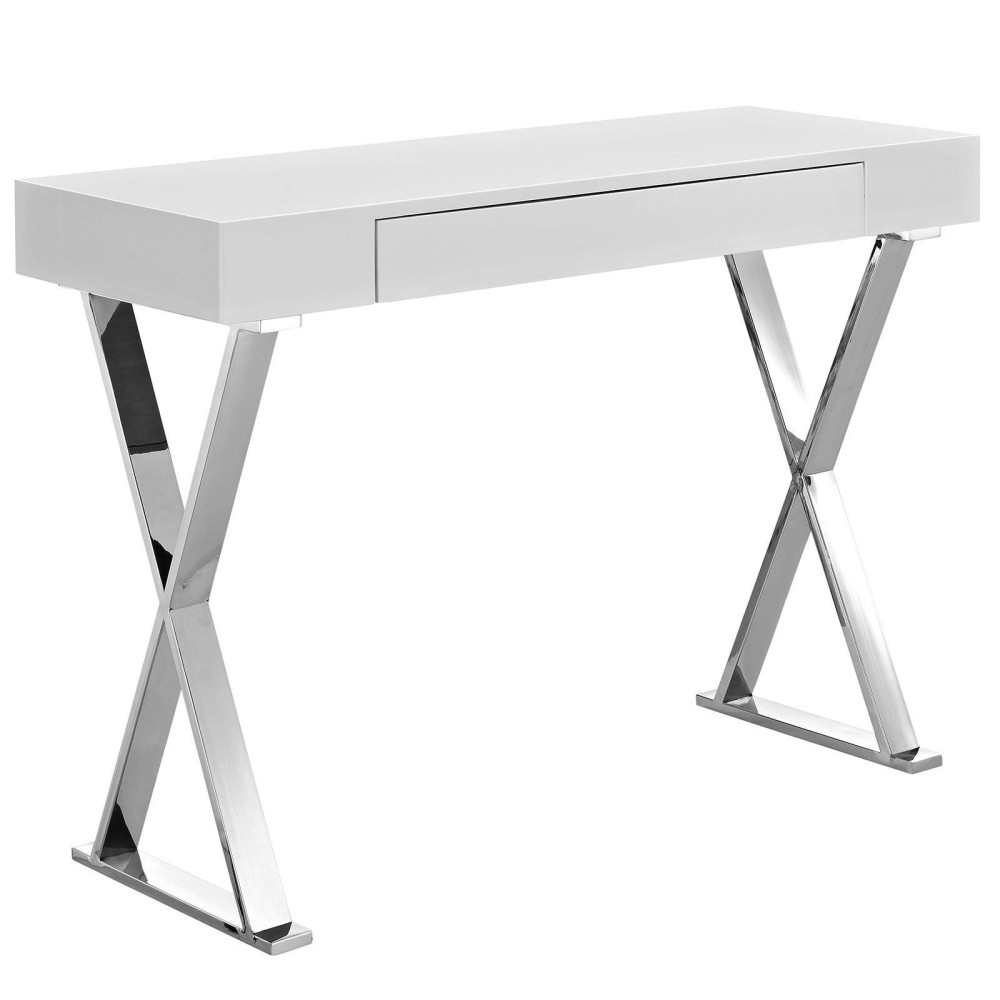 Modway Mo- Desk, Console Table, White