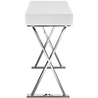 Modway Mo- Desk, Console Table, White