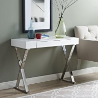 Modway Mo- Desk, Console Table, White