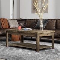 Bridgevine Home 48 Fully Assembled Brown Coffee Table(D0102H5T4K2)