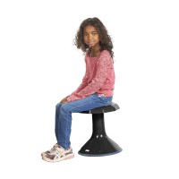 Ecr4Kids Ace Active Core Engagement Wobble Stool, 15-Inch Seat Height, Flexible Seating, Grey