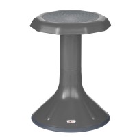 Ecr4Kids Ace Active Core Engagement Wobble Stool, 18-Inch Seat Height, Flexible Seating, Grey