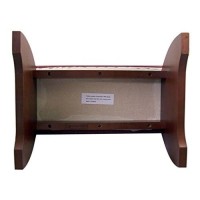 Religious Gifts Maple Hardwood Personal Bed Time Prayer Kneeler, 8 Inch (Walnut Stain)