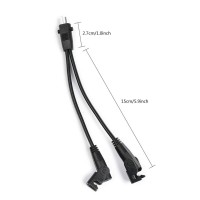 CUGLB 2 Pin Splitter Lead Y Cable 2 Motors to 1 Power Supply for Electric Recliner Lift Chair