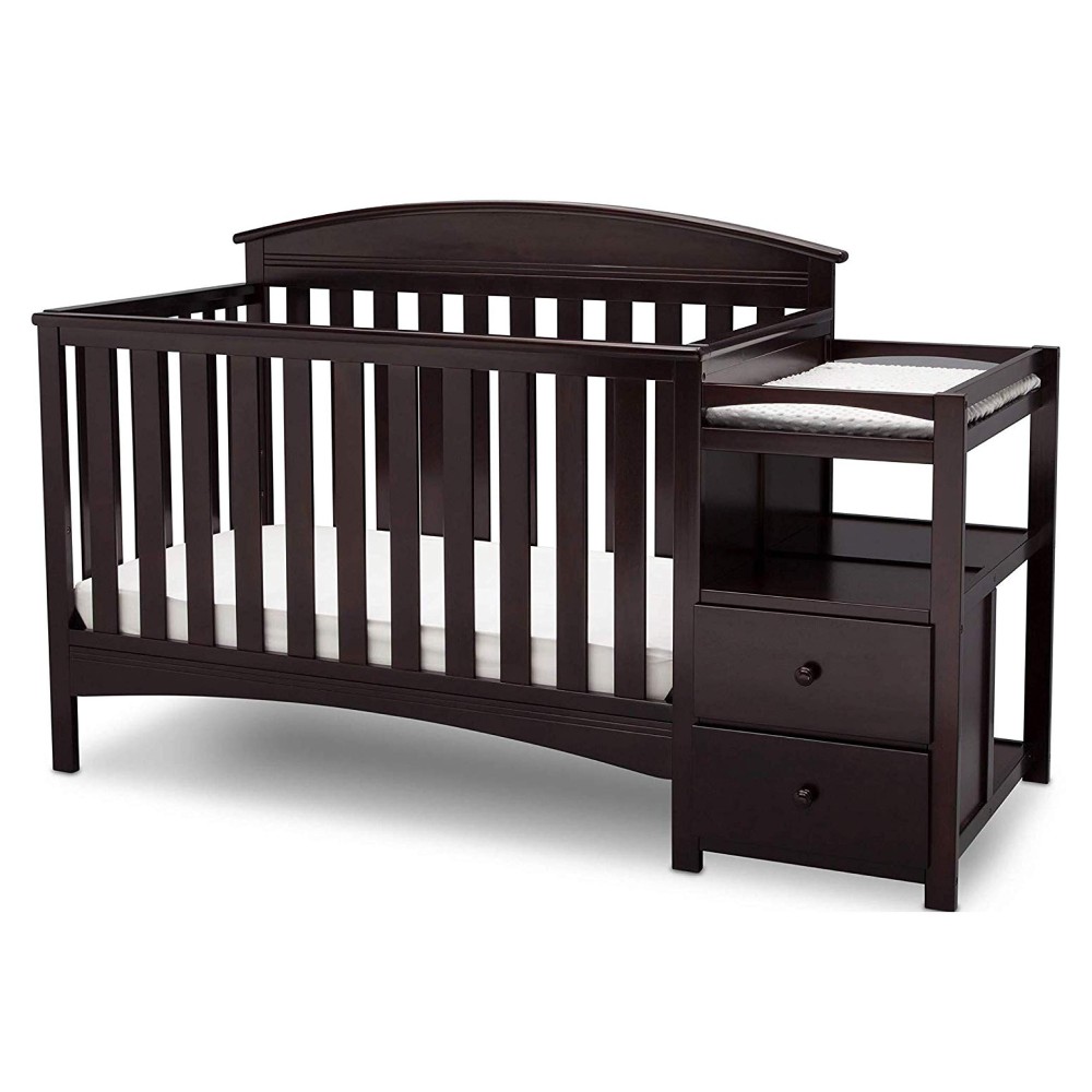 Delta Children Abby Convertible Crib And Changer, Dark Chocolate