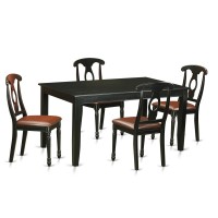 East West Furniture Dudley 5 Piece Counter Height Pub Set Includes A Rectangle Dining Room Table And 4 Kitchen Chairs, 36X60 Inch, Duke5H-Mah-W
