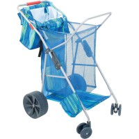 Rio Brands Deluxe Wonder Wheeler Wide, Blue Print