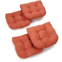 19inch UShaped Micro Suede Tufted Dining Chair Cushions Set of 4