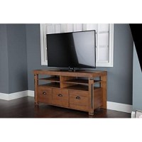American Furniture Classics Industrial Credenza Console With 3 File Drawers, 60