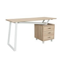 Modern Design Computer Desk with Storage Color Sand