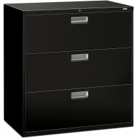 HON Brigade 600 H693 Lateral File 42 x 18 x 409 3 Drawers Finish Black