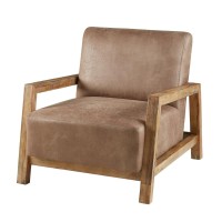 Ink+Ivy Easton Accent Chair, Taupenatural
