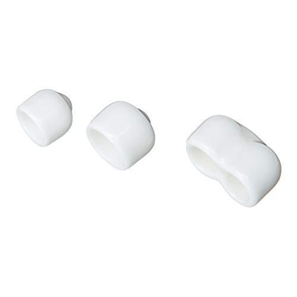 Organized Living 7913-6600-11 White End Caps Assorted