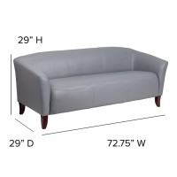 Flash Furniture Hercules Imperial Series Gray Leathersoft Sofa