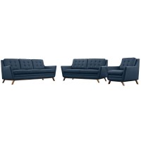 Beguile Living Room Set Upholstered Fabric Set of 3