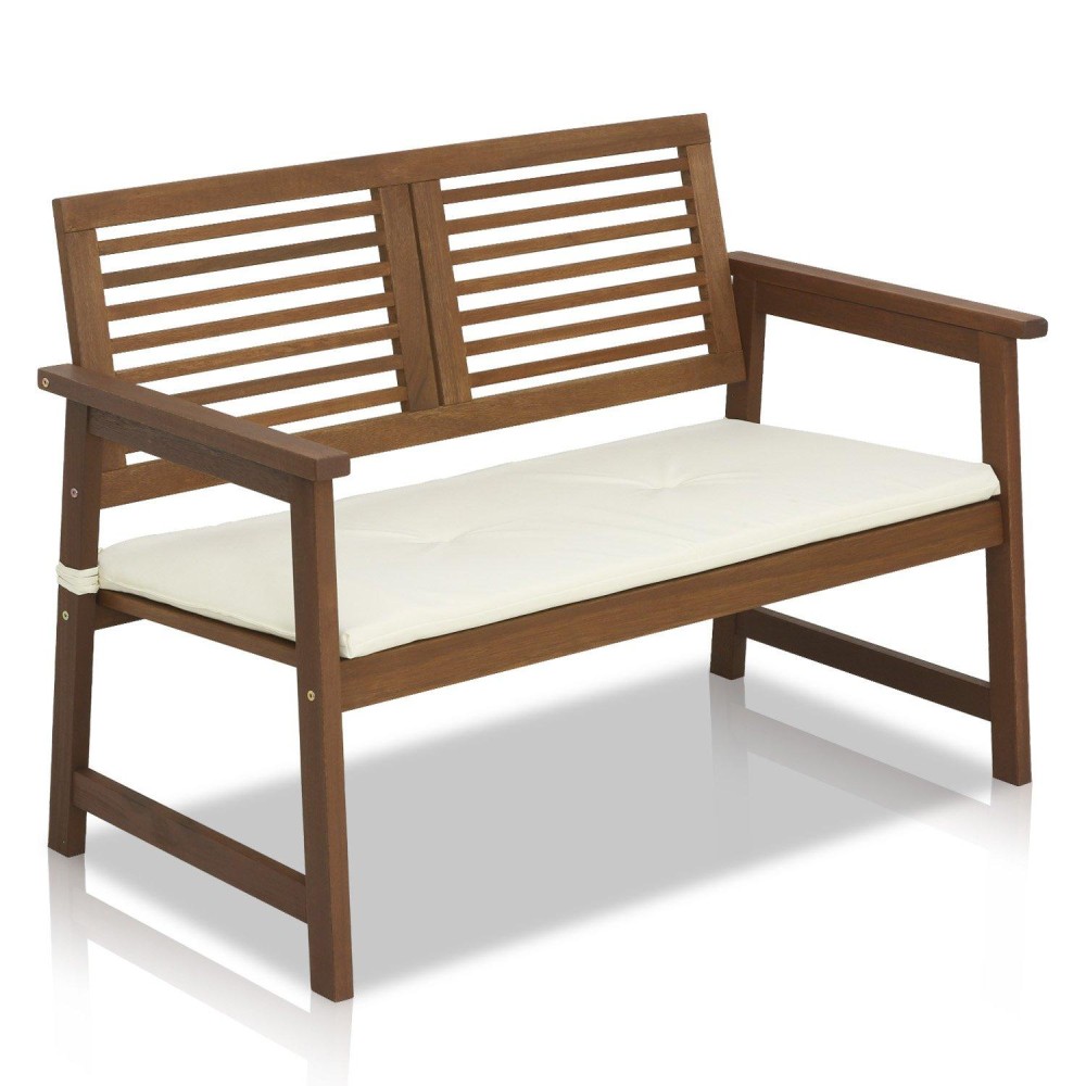 Furinno Fg161167 Tioman Hardwood Outdoor Bench In Teak Oil, Natural