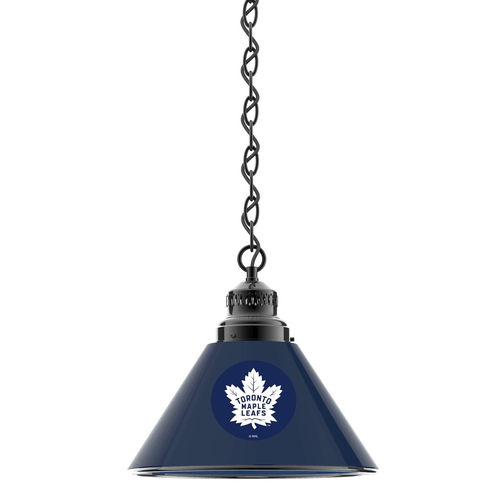 Holland Bar Stool Co. Toronto Maple Leafs Pendant Light With Black Fixture By The