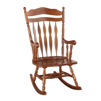 AcME Kloris Rocking chair in Dark Walnut 59209(D0102H7cQ5X)