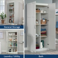 Sauder Select Storage Cabinet Pantry Cabinets White Finish