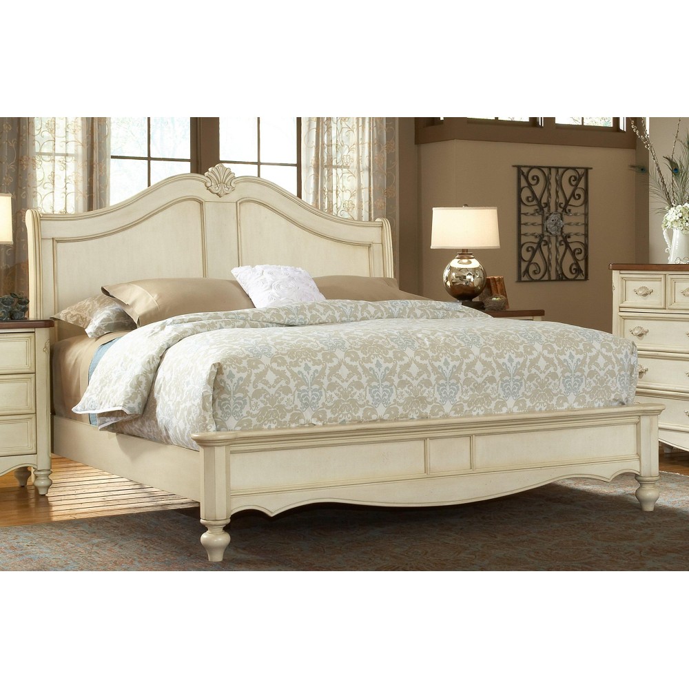 American Woodcrafters Chateau Sleigh Bed, King