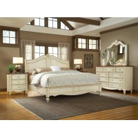 American Woodcrafters Chateau Sleigh Bed, King