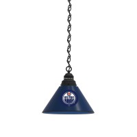 Holland Bar Stool Co. Edmonton Oilers Pendant Light With Black Fixture By The