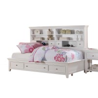 Acme Furniture Lacey Storage Daybed, Twin, White