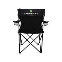 Victorystore Farmhouse Fraternity Chair With Carry Bag Outdoor Black Camping Chair