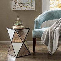 Madison Park Angular Mirror Accent Table