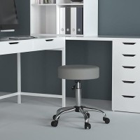 Boss Office Products Adjustable Upholstered Medical Stool In Grey