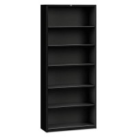 HON Brigade Steel Bookcase 6 Shelves 3412W x 1258D x 8118H Black Finish