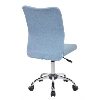 Techni Mobili Modern Armless Task Chair Blue Jean