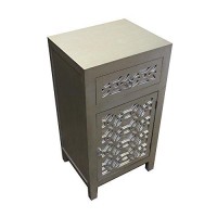 Benzara, Gray Bm120485 Cabinet With Drawer And Door, 344 X 16 X 144
