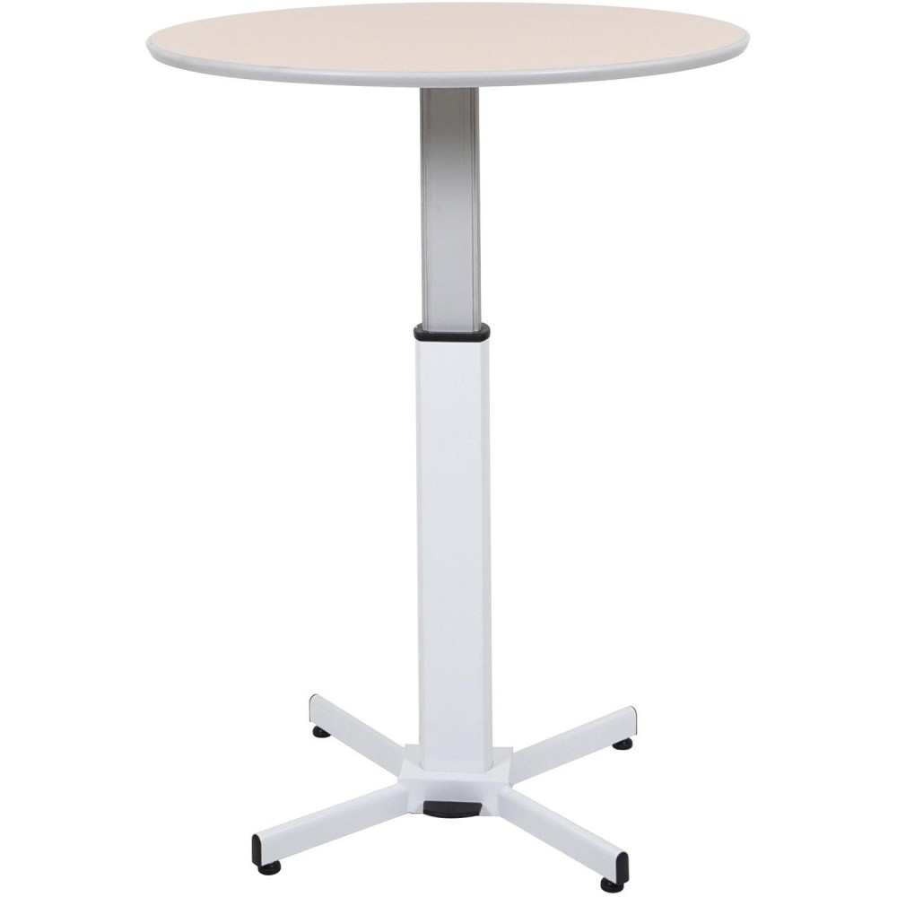 Luxor Lxpnadjround Pneumatic Adjustable Round Pedestal Table