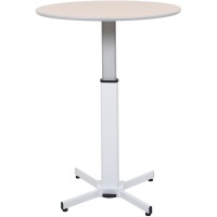 Luxor Lxpnadjround Pneumatic Adjustable Round Pedestal Table