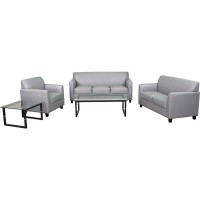 HERCULES Diplomat Series Reception Set in Gray LeatherSoft