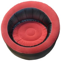 Ab Tools Single Inflatable Chair Blow Up Sofa Seat Lounger Gaming Pod Camping Lounge