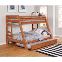 Wrangle Hill Trundle with Bunkie Mattress Amber Wash