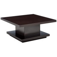 Cappuccino Wood Top Coffee Table