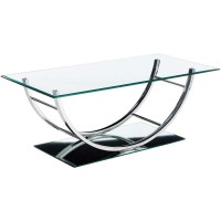 Contemporary Chrome Coffee Table