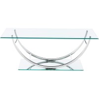 Contemporary Chrome Coffee Table