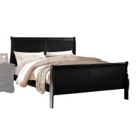 Acme Louis Philippe Eastern King Bed In Black