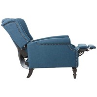 Christopher Knight Home Walter Fabric Recliner, Dark Blue